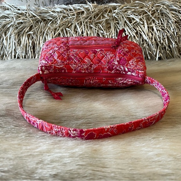 Vintage VERA BRADLEY Hope Toile 2006 Hobo Bag 1 Handle Zip Top Shoulder Pink Y2K - Picture 9 of 14